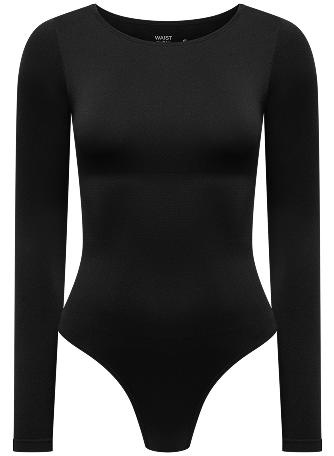 Боди-лонгслив с круглым вырезом