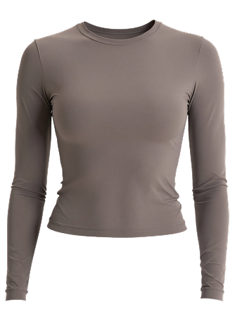 Лонгслив с закрытым вырезом