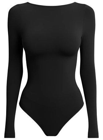 Боди-лонгслив с вырезом лодочка