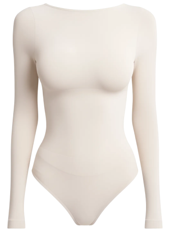 Боди-лонгслив с вырезом лодочка