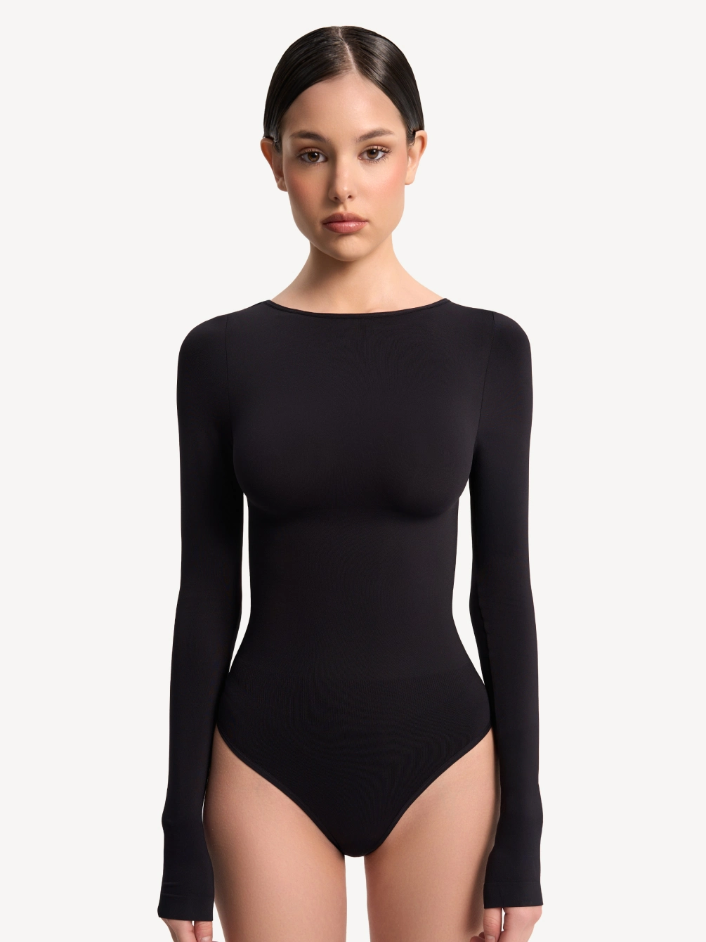 Боди-лонгслив с вырезом лодочка