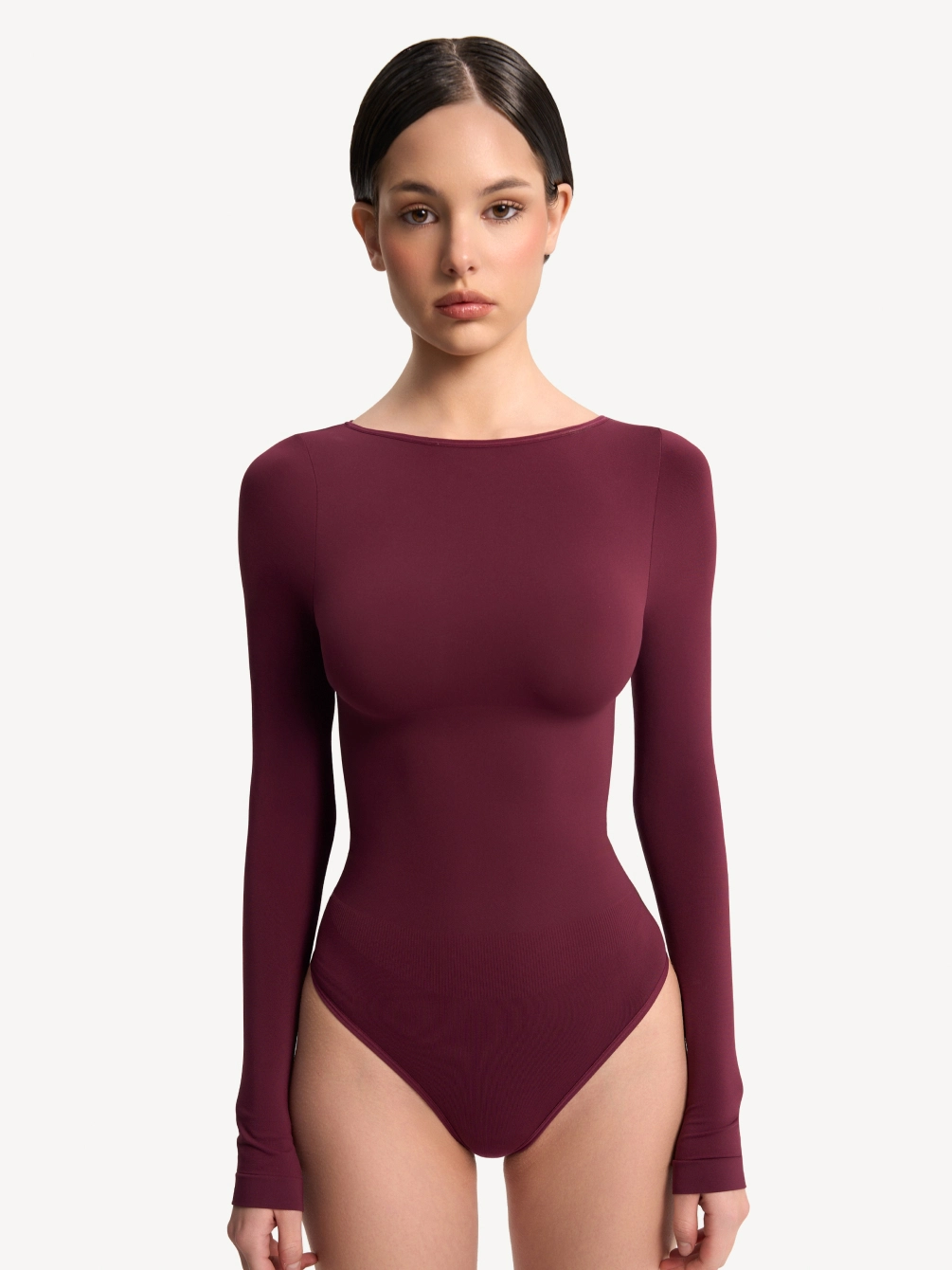 Боди-лонгслив с вырезом лодочка