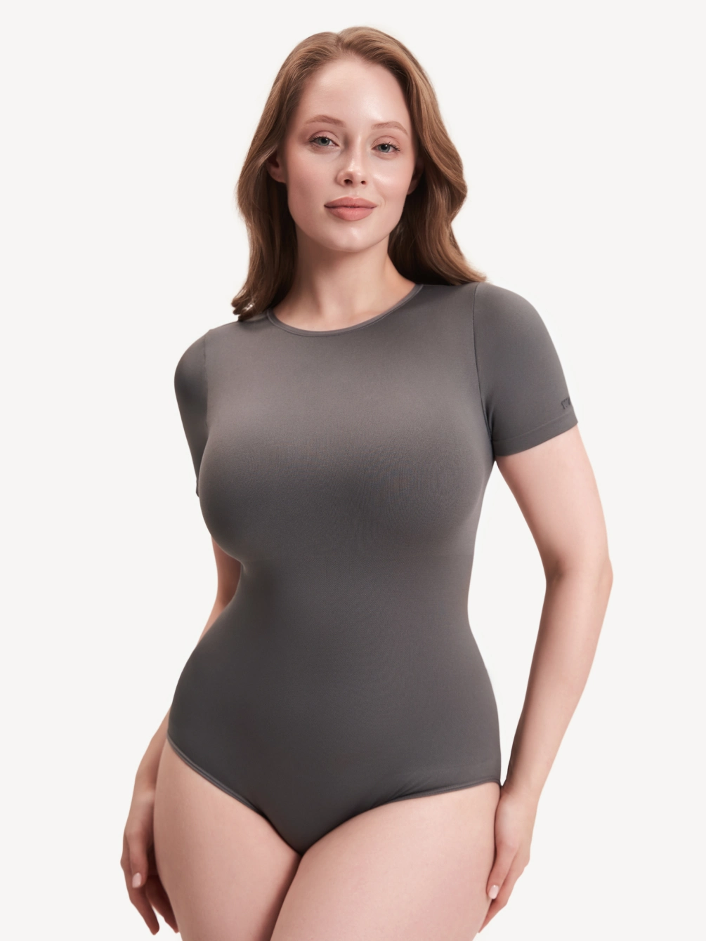 Боди-футболка с круглым вырезом