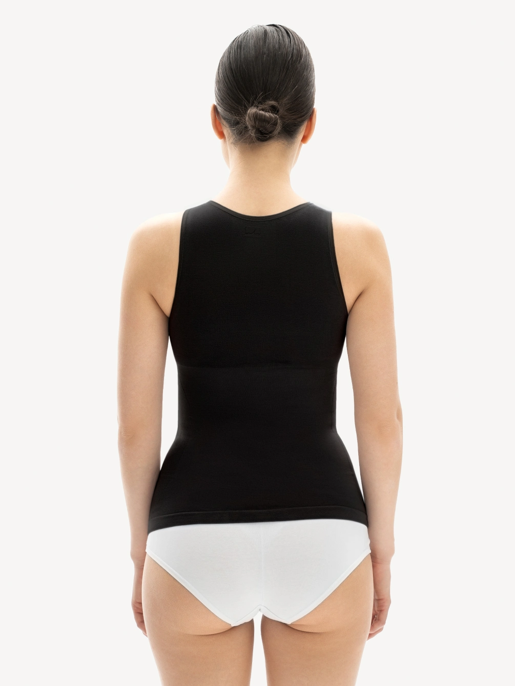 Майка c высоким вырезом Viscose Shape черный - фото 2