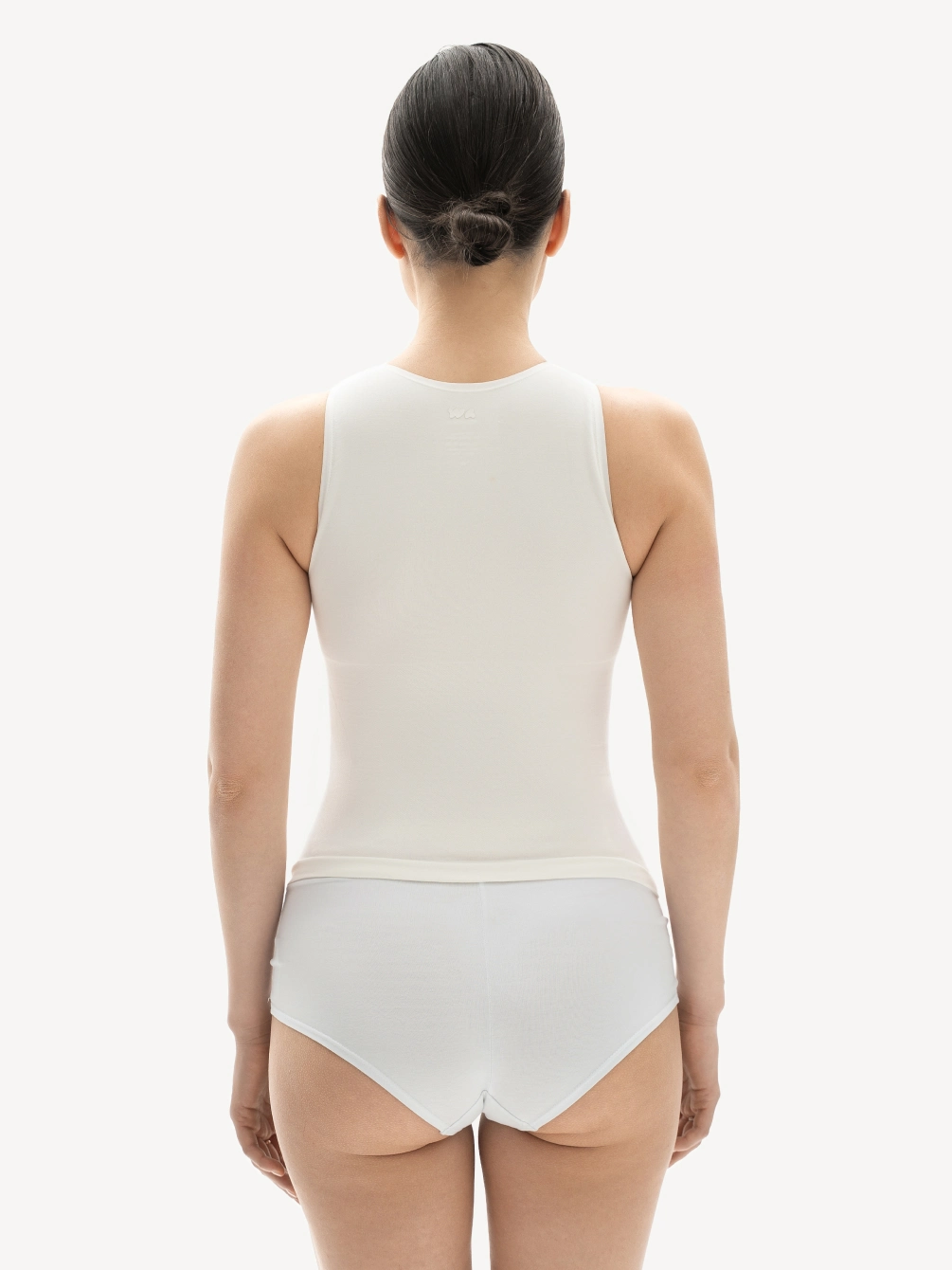 Майка c высоким вырезом Viscose Shape молочный - фото 2