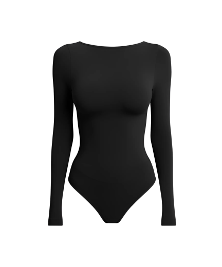 Боди-лонгслив с вырезом лодочка