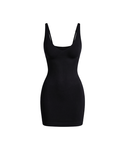 Платье-мини с глубоким вырезом